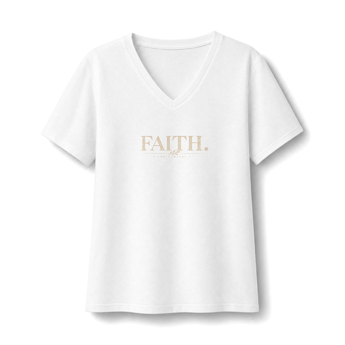 Faith V-Neck Tee — Women's Relaxed