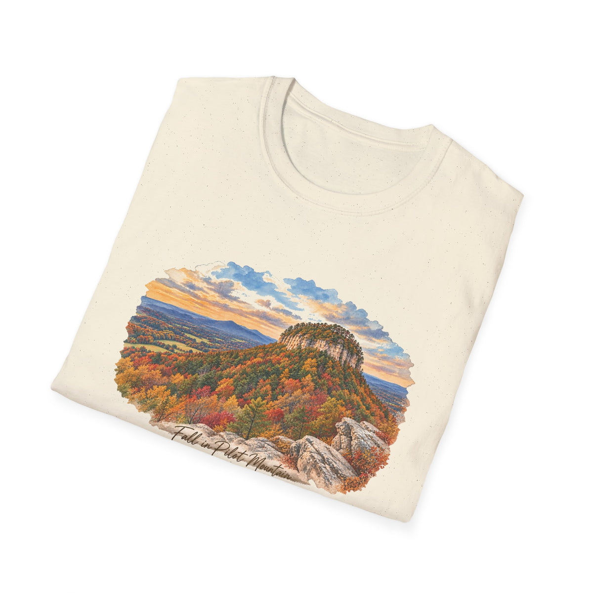Pilot Mountain in the Fall - Unisex Tee