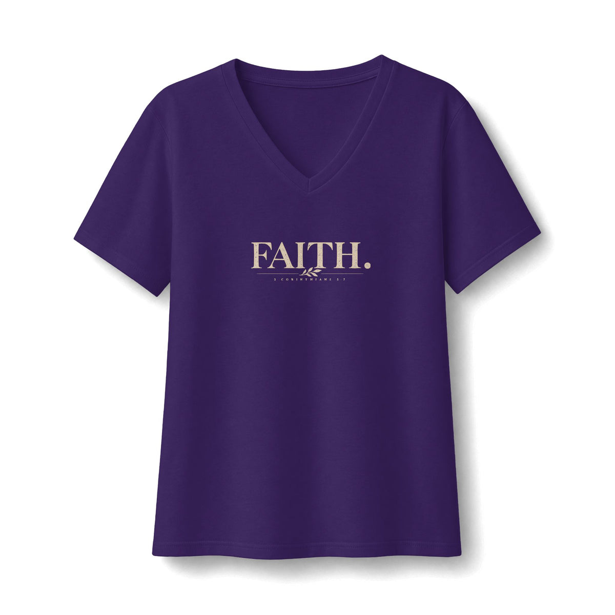 Faith V-Neck Tee — Women's Relaxed