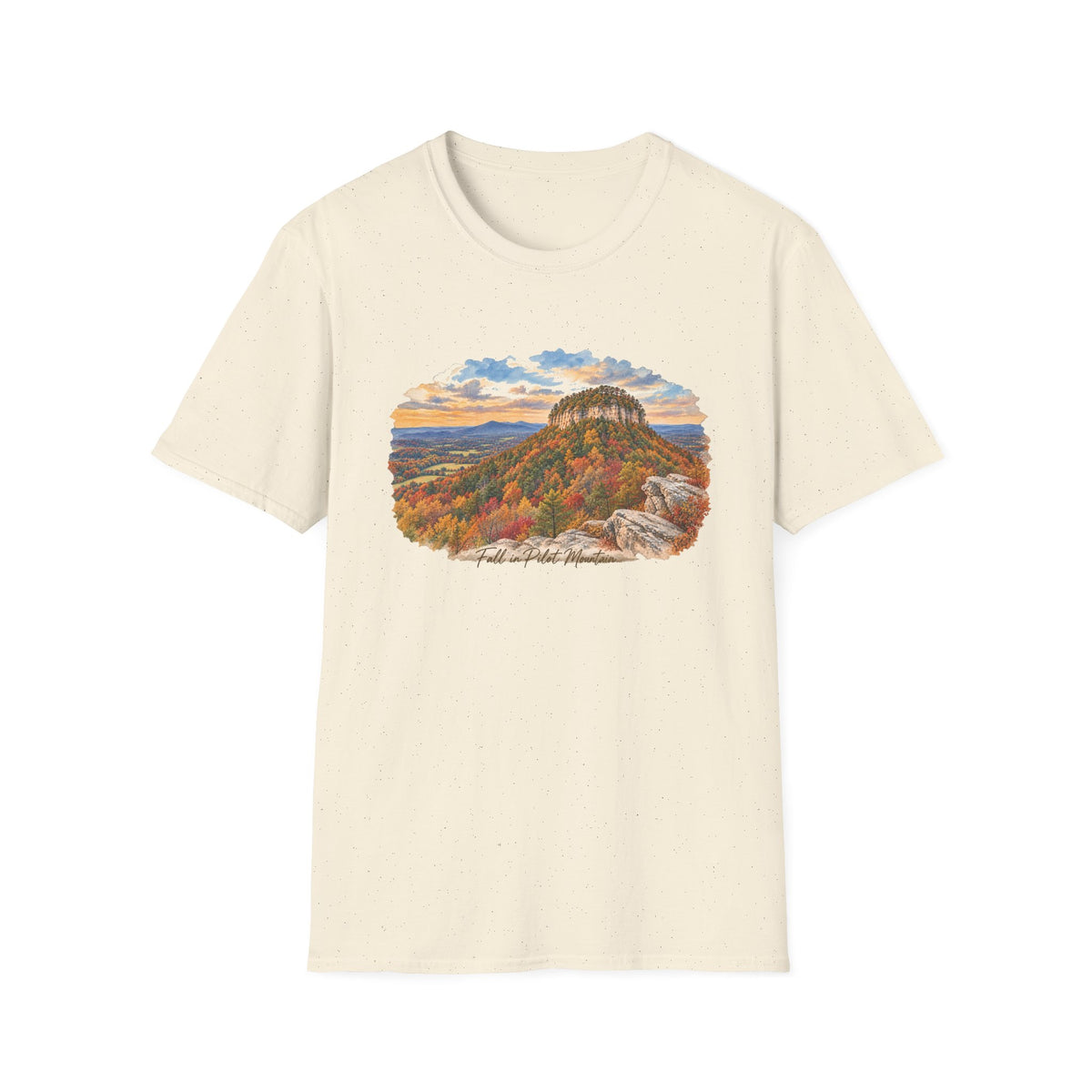 Pilot Mountain in the Fall - Unisex Tee