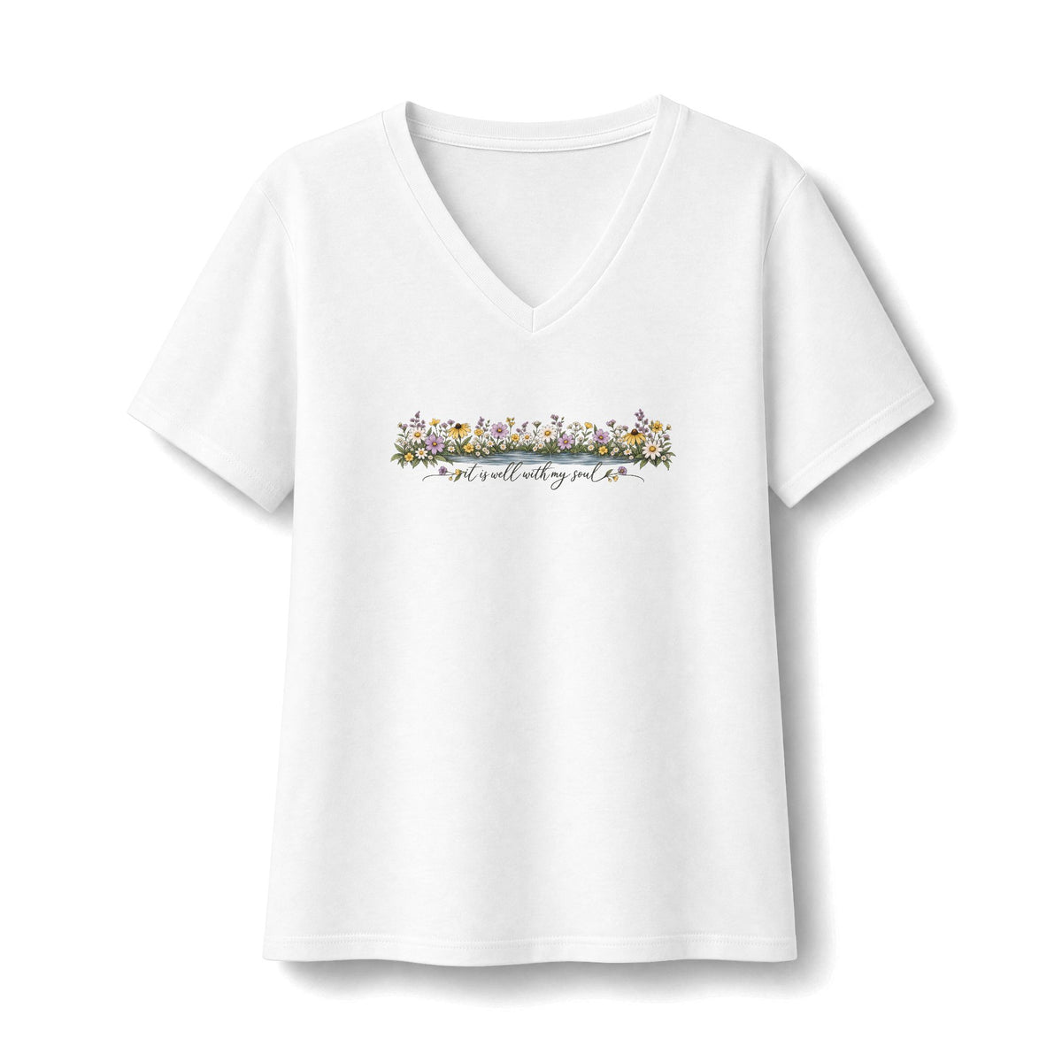 It Is Well With My Soul - Women's V-neck Tee