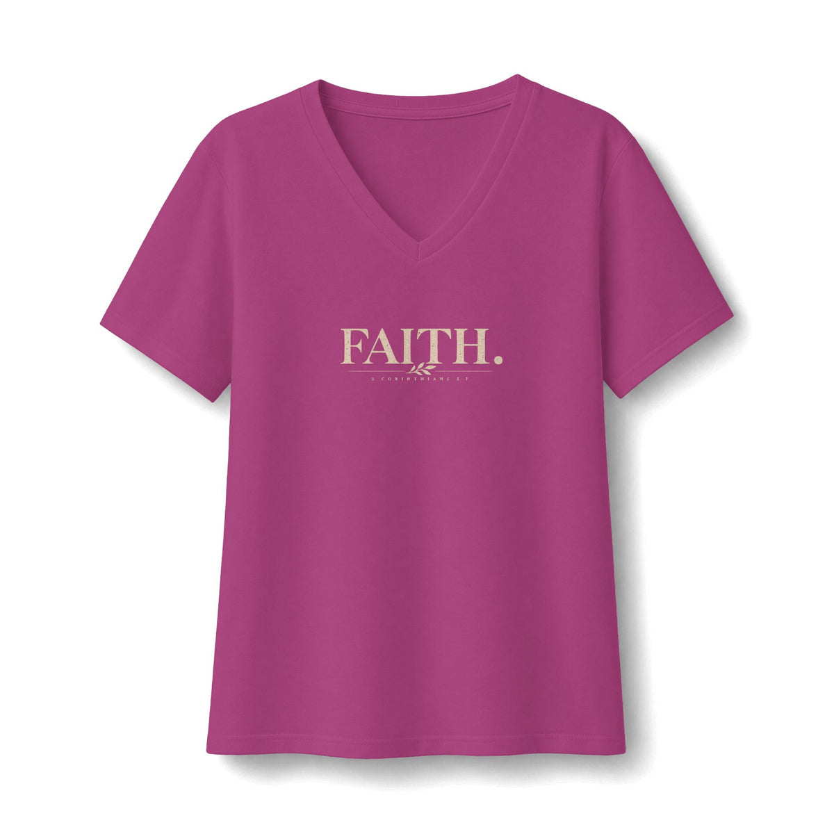 Faith V-Neck Tee — Women's Relaxed