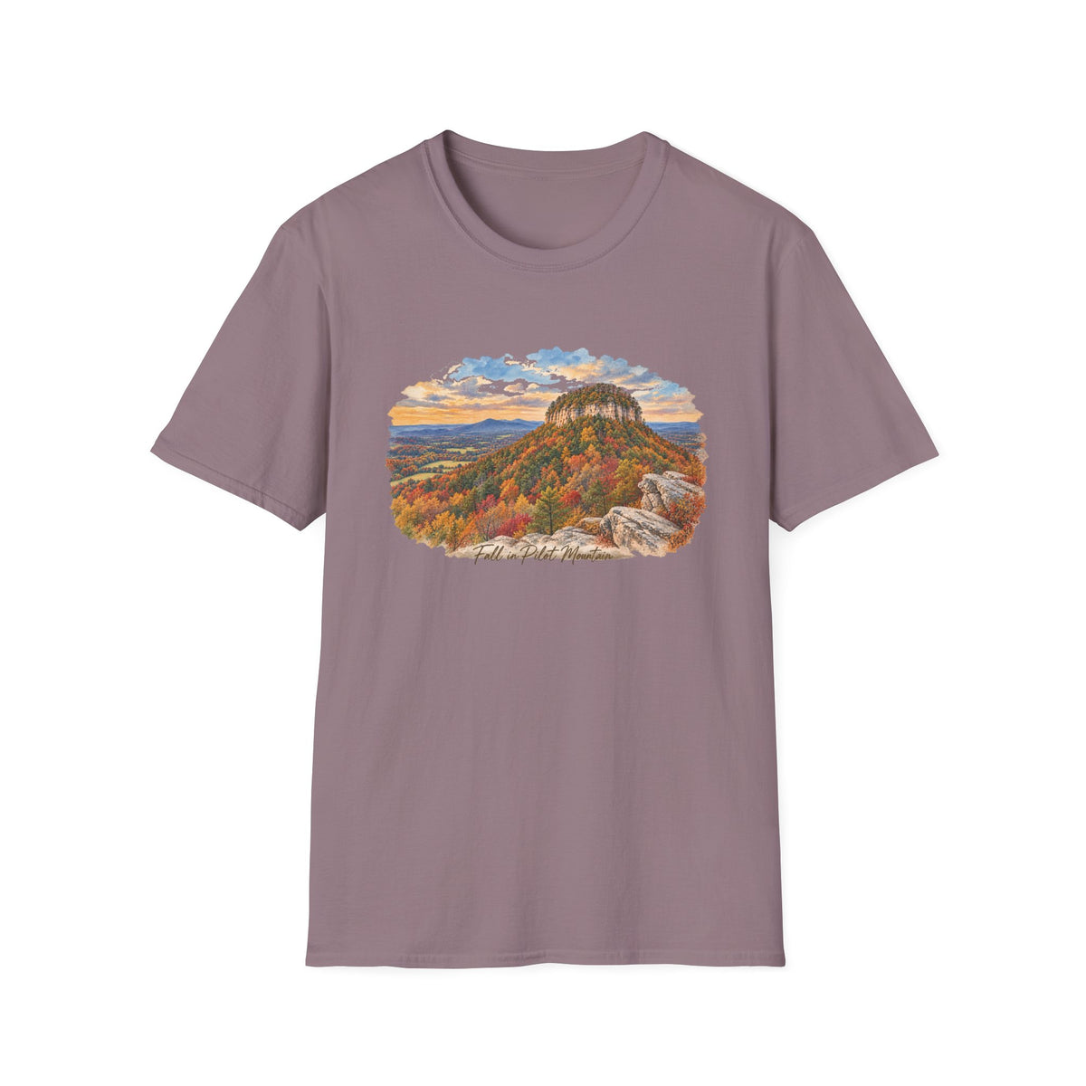 Pilot Mountain in the Fall - Unisex Tee
